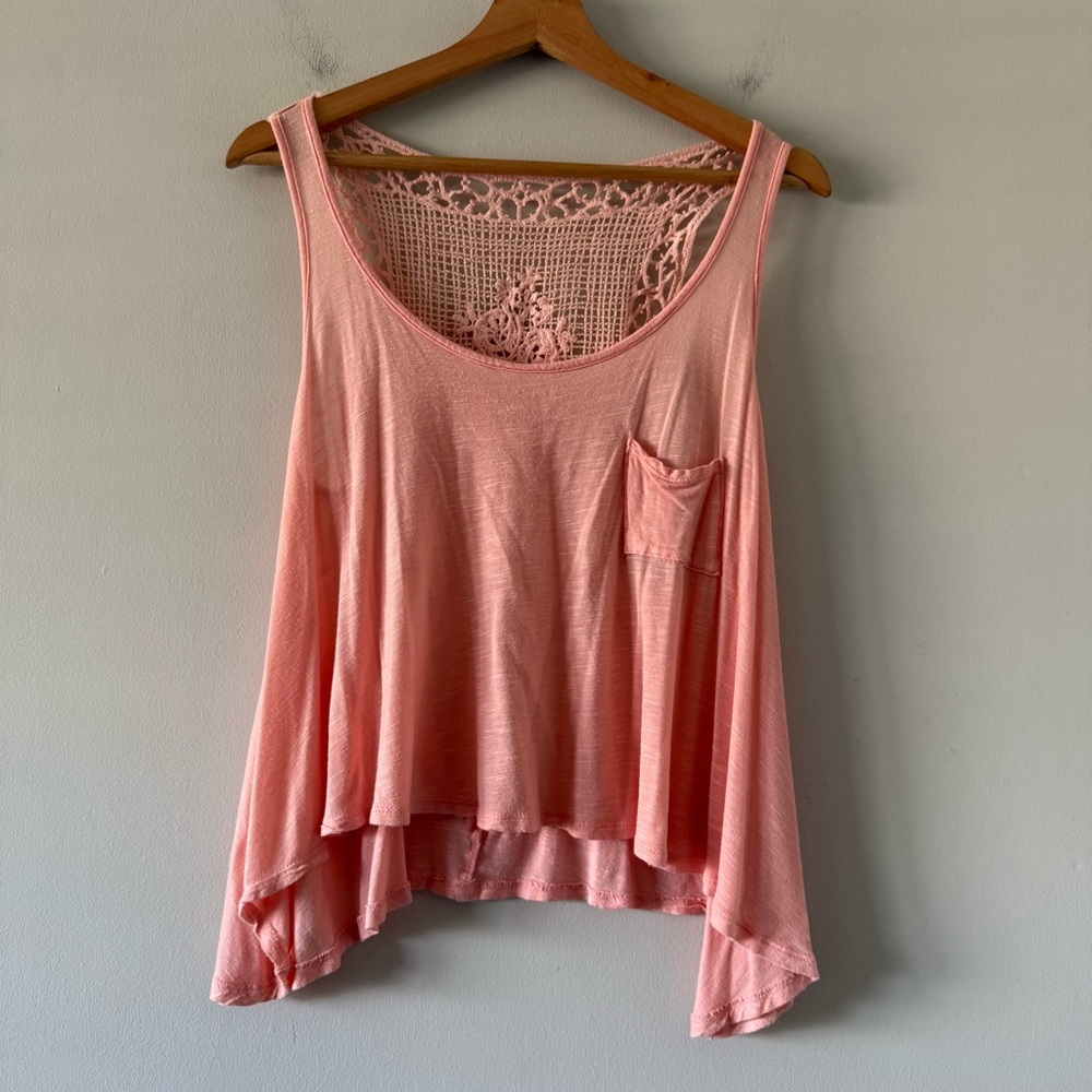 Vintage Wet Seal Y2K Festival Boho Coquette Top Womens Small Flowy Pink Prairie